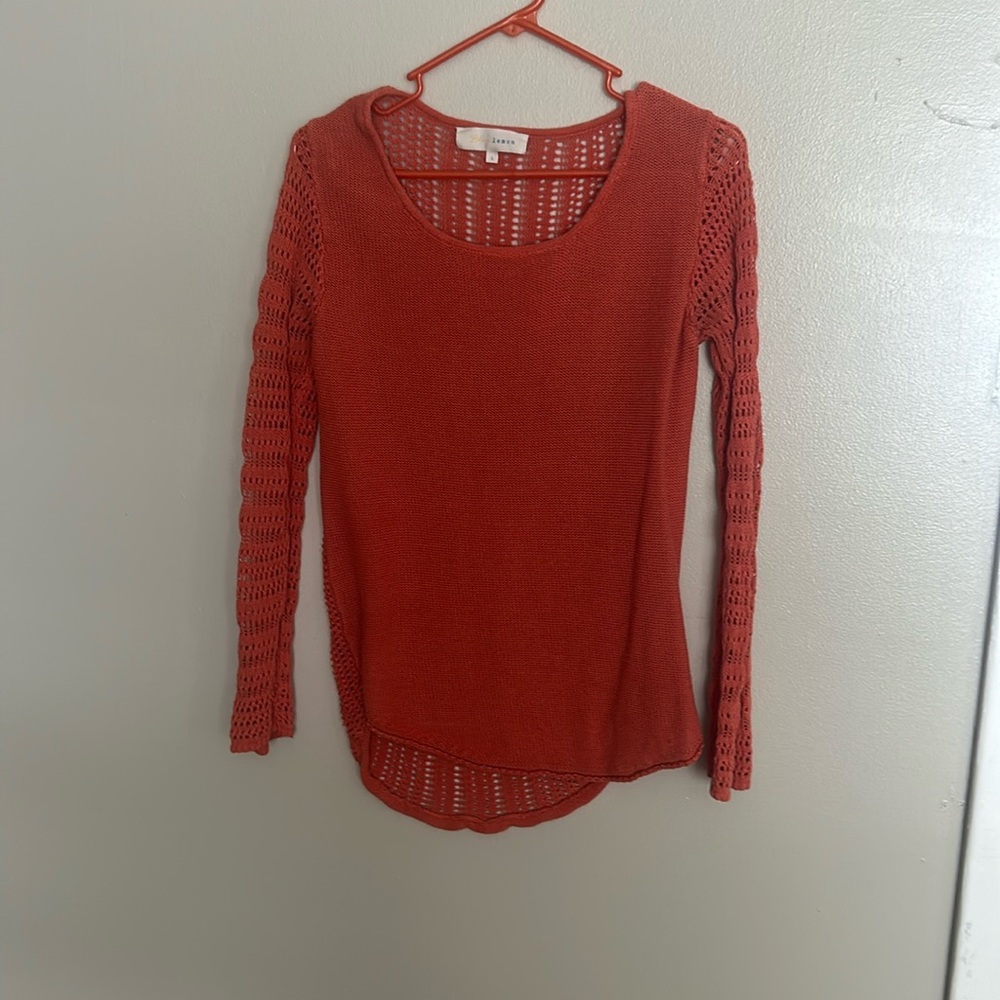 Blue Lemon orange flowy top. Fits like a S/M